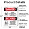 Signmission Chlorine Hazard Area Bilingual Danger Sign, Aluminum, 18in W x 24in L, 2PK OS-2PACK-DS-A-1824-VS-1067 - alternate 3
